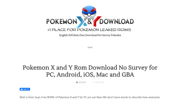 pokemon x rom no survey
